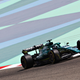 Lance Stroll drives his Aston Martin F1 car in testing.